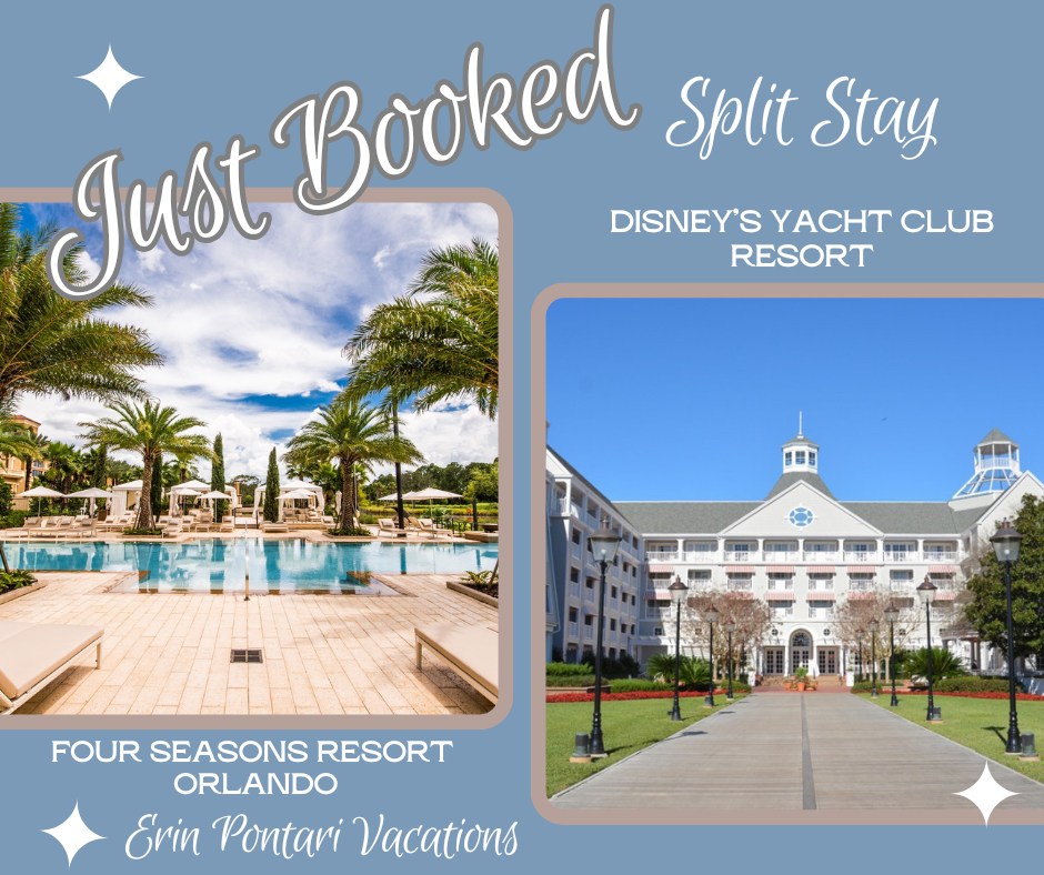 ✨ Just Booked ✨

I’m so excited to share this magical vacation I just planned for two wonderful families! 🎉 They’ll be enjoying the perfect split stay this Fourth of July at Walt Disney World—combining nonstop fun with ultimate relaxation. 🇺🇸✨

First stop: Disney’s Yacht Club Resort! ⚓️
This beautiful, nautical-themed resort is all about location and fun. Just steps away from EPCOT and a quick boat ride to Hollywood Studios, it’s perfect for action-packed park days. Plus, they’ll get to enjoy Stormalong Bay—one of the best resort pools on Disney property, complete with a lazy river, sandy-bottom pool, and waterslide. It’s the perfect home base for making magical memories in the parks!

Then, they’ll head over to the Four Seasons Resort Orlando for the second half of their stay—where luxury meets relaxation. 🌴☀️ Think spacious rooms, world-class dining, a stunning adults-only pool, and an incredible lazy river and water park for the kids. It’s the perfect place to unwind and celebrate after busy park days.

And let’s talk about the Fourth of July at Disney… 🎆
From spectacular fireworks lighting up the sky to festive treats, entertainment, and patriotic vibes throughout the parks and resorts—there’s truly nothing like celebrating Independence Day in the most magical place on Earth!

This trip is the perfect blend of excitement and relaxation, and I know these families are going to have an unforgettable holiday! ❤️🤍💙

Ready to plan your own dream Disney getaway? Message me to get started! ✨