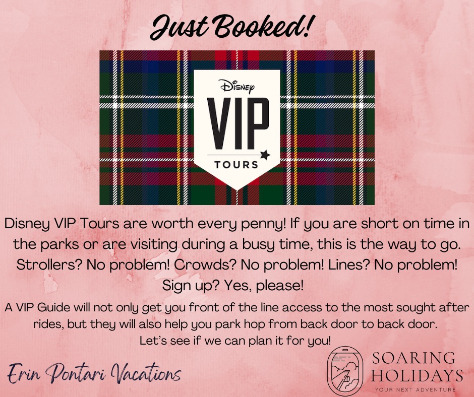 ✨ Just booked TWO VIP Tours for two DVC families this June! ✨

Want to experience Walt Disney World like a true VIP? Think skip-the-line access, private guides, and a completely customized park day—yes, it’s as incredible as it sounds! 🎢👑

💡 DVC Members—booking your stay on your own? I can STILL help with VIP Tours, park tickets, and all the extras to make your trip seamless and stress-free!

📅 June is filling fast—message me to elevate your Disney vacation!
#DisneyVIP #DVC #WaltDisneyWorld #TravelPlanning